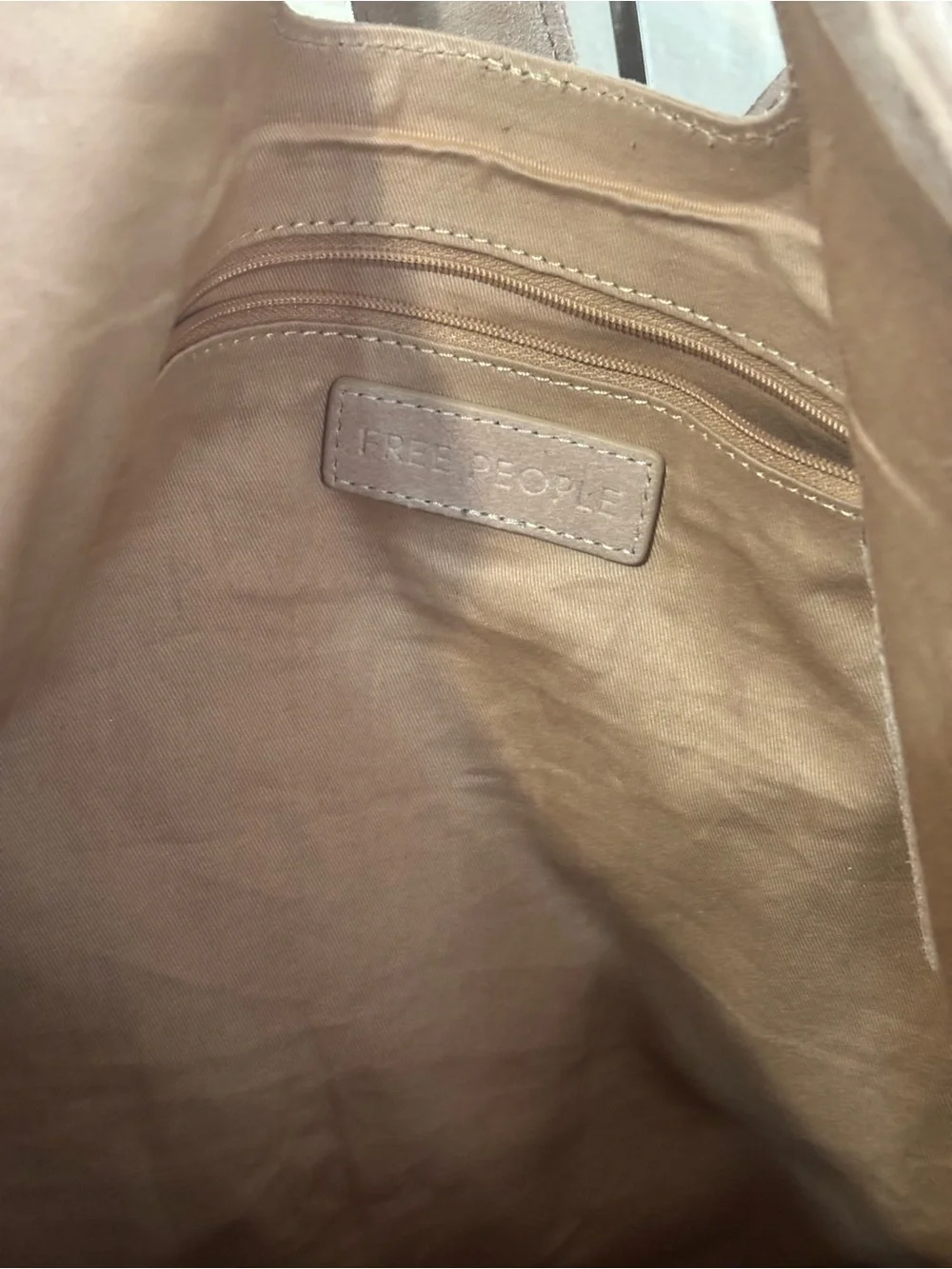 Free people Sand Suede Caravan Bag